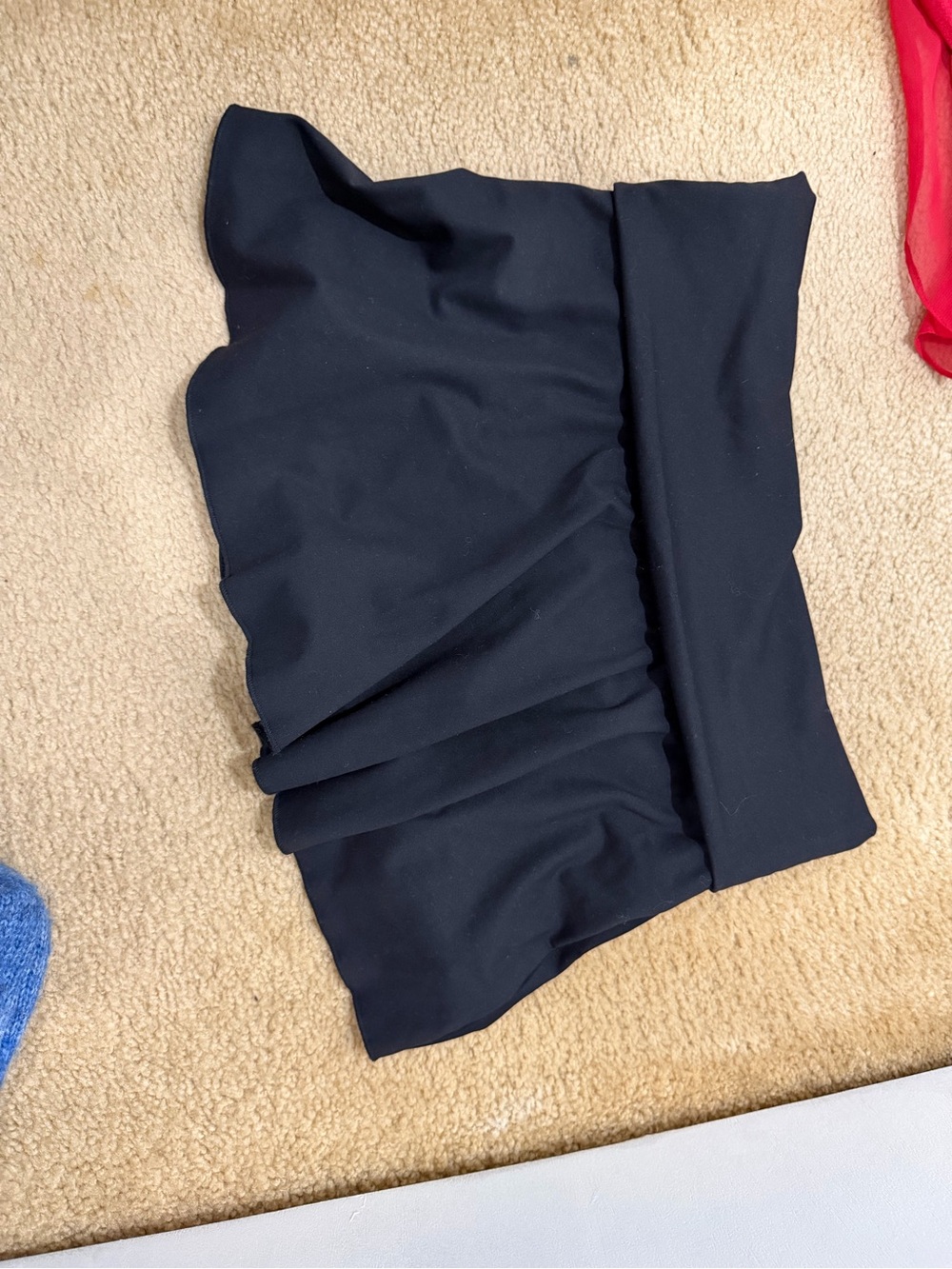 Black Fold over Skirt with shorts underneath